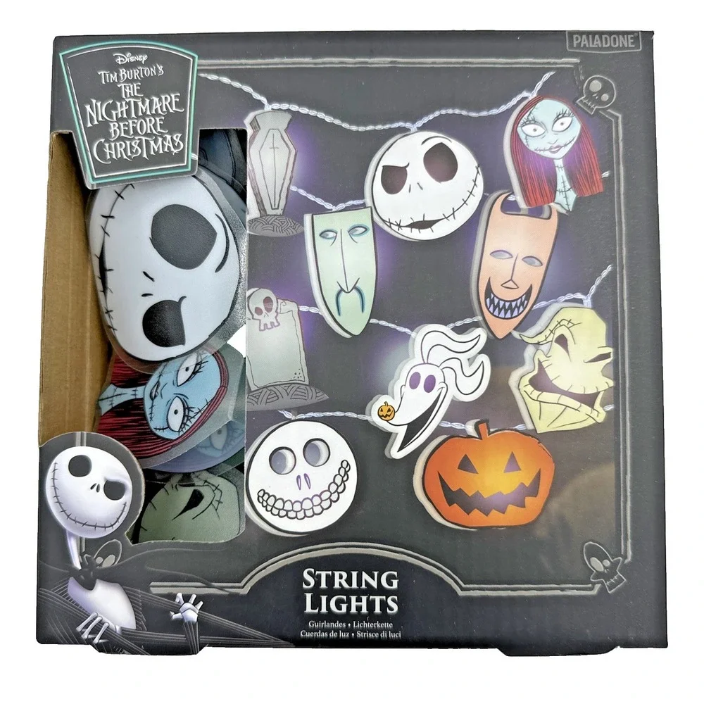 Disney Nightmare Before Christmas String Lights Jack Sally Zero Oogie Halloween